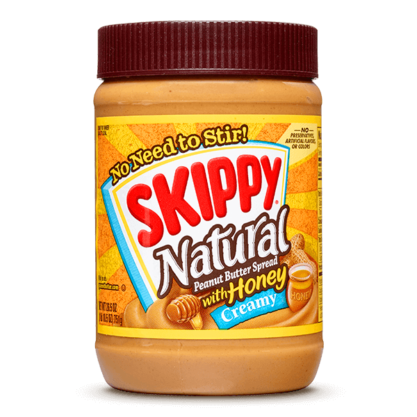 SKIPPY® Natural Creamy Peanut Butter Spread with Honey
