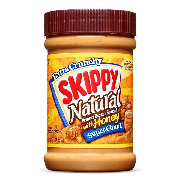SKIPPY® Natural SUPER CHUNK® Peanut Butter Spread with Honey