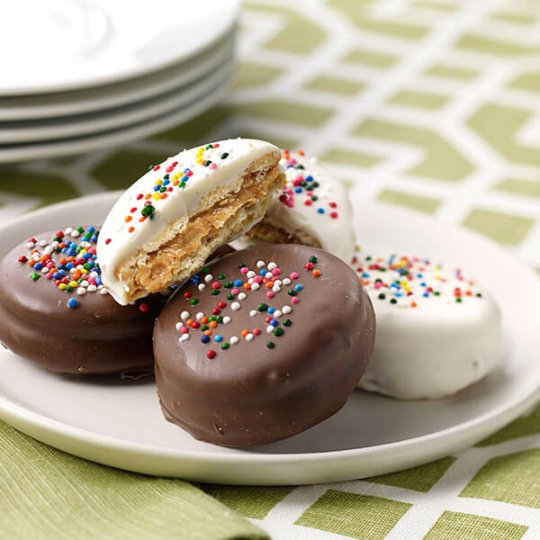 Chocolate Covered PB Cracker Sandwiches – Recipes