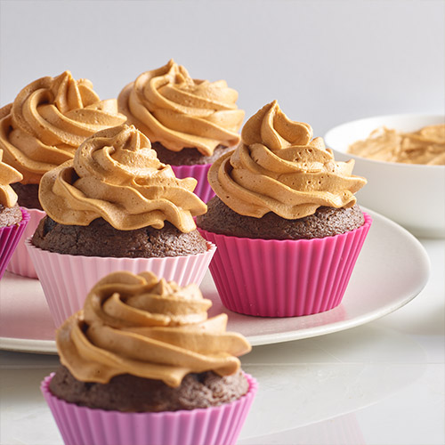 Fluffy Chocolate Peanut Butter Cupcakes