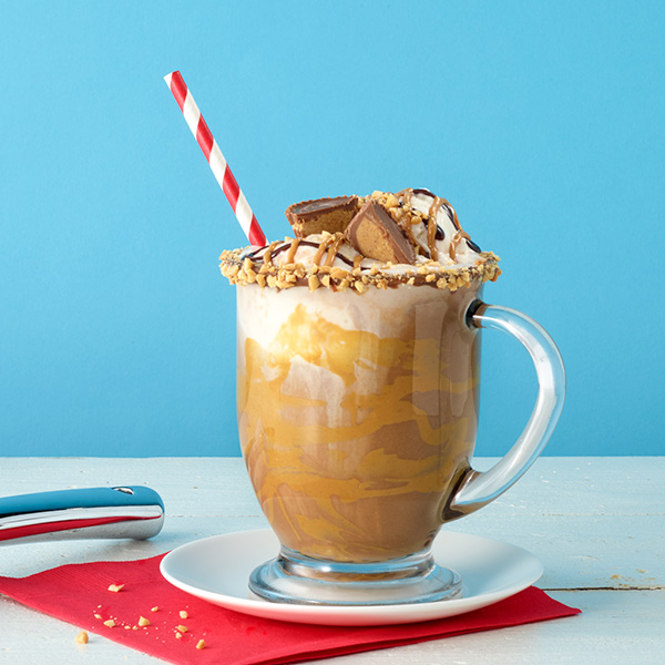 Peanut Butter Hot Chocolate Float