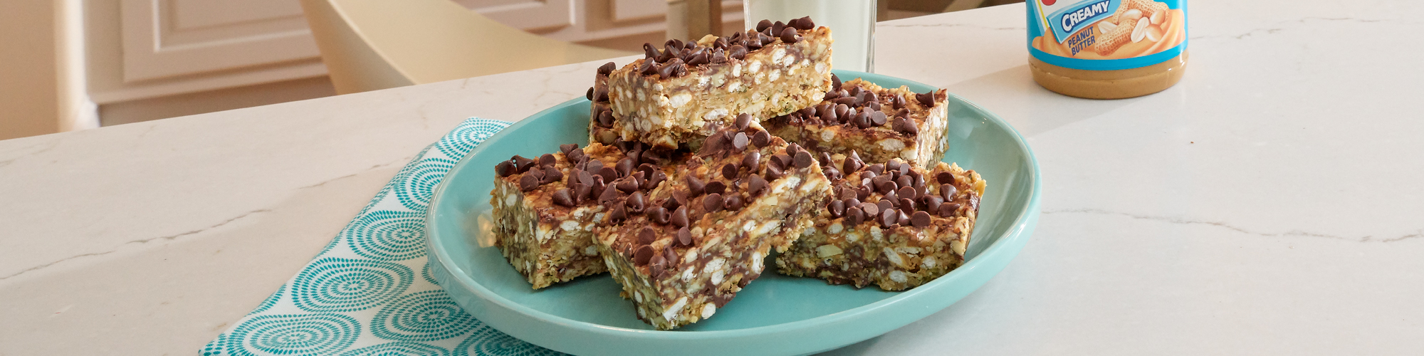 No Bake Hemp Seed Peanut Butter Bars