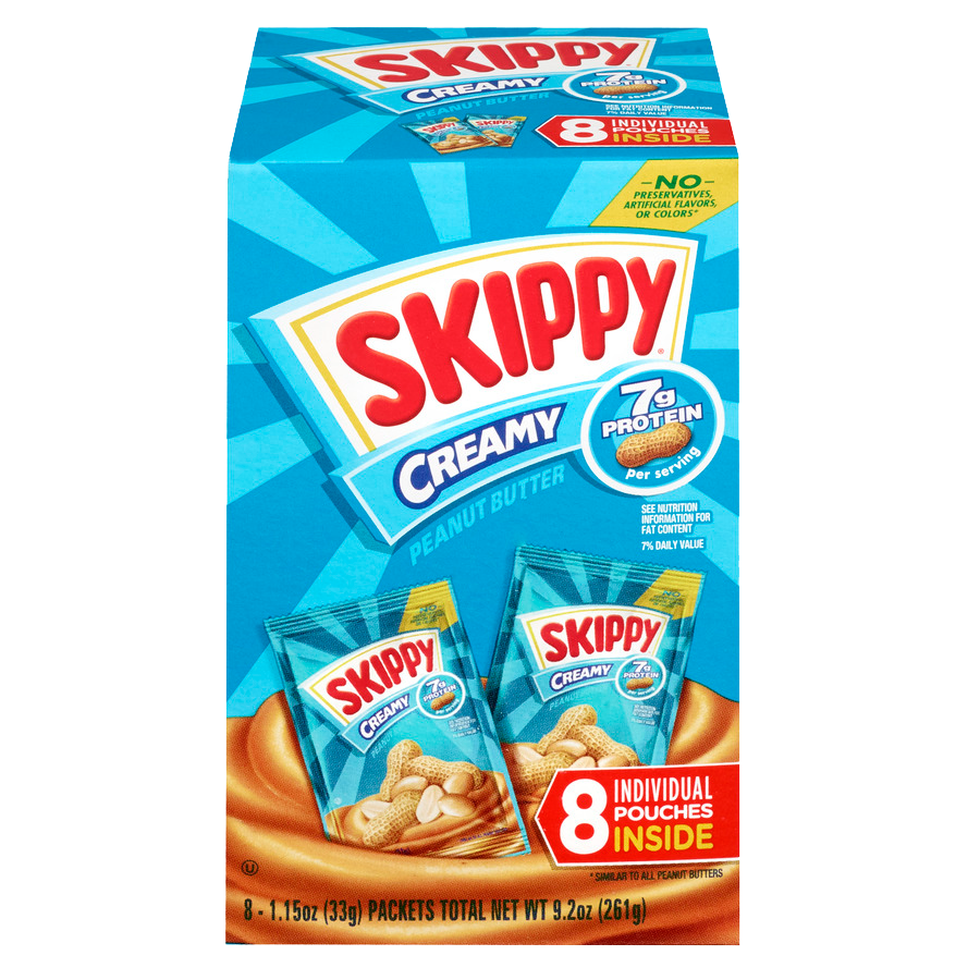SKIPPY® Creamy Peanut Butter Individual Squeeze Packs