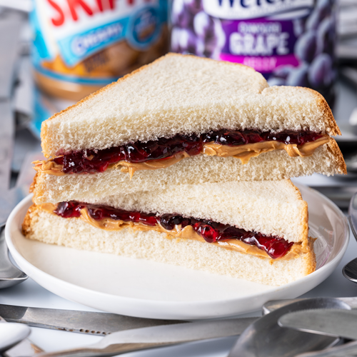 The Classic Peanut Butter and Jelly Sandwich