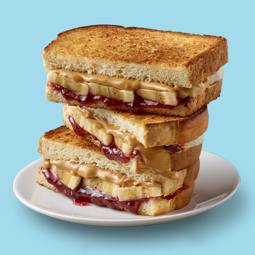 Grilled and Stuffed PB&J Sandwiches
