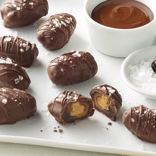 Chocolate Covered Peanut Butter Dates