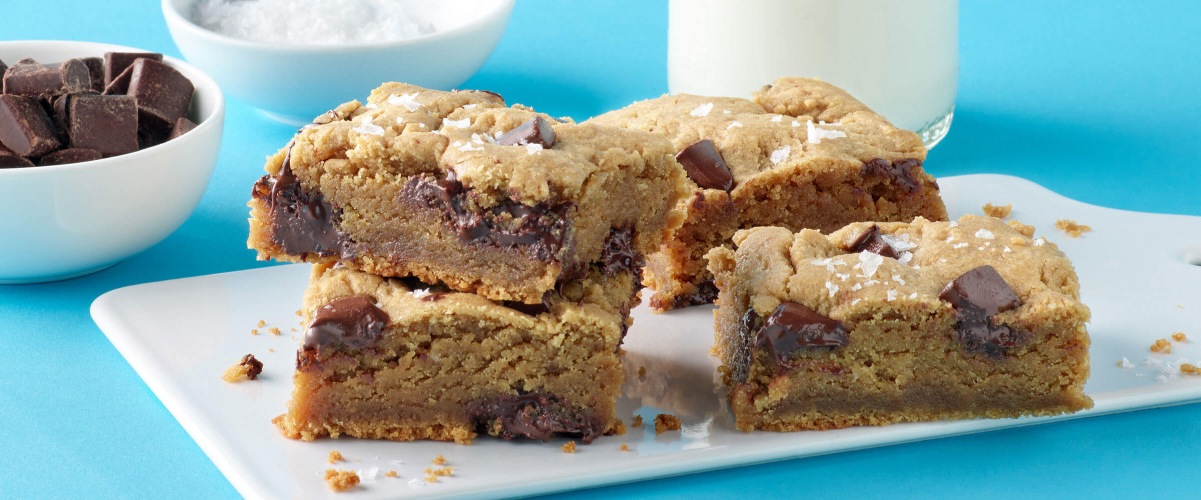 Browned Butter Peanut Butter Chocolate Chunk Bars