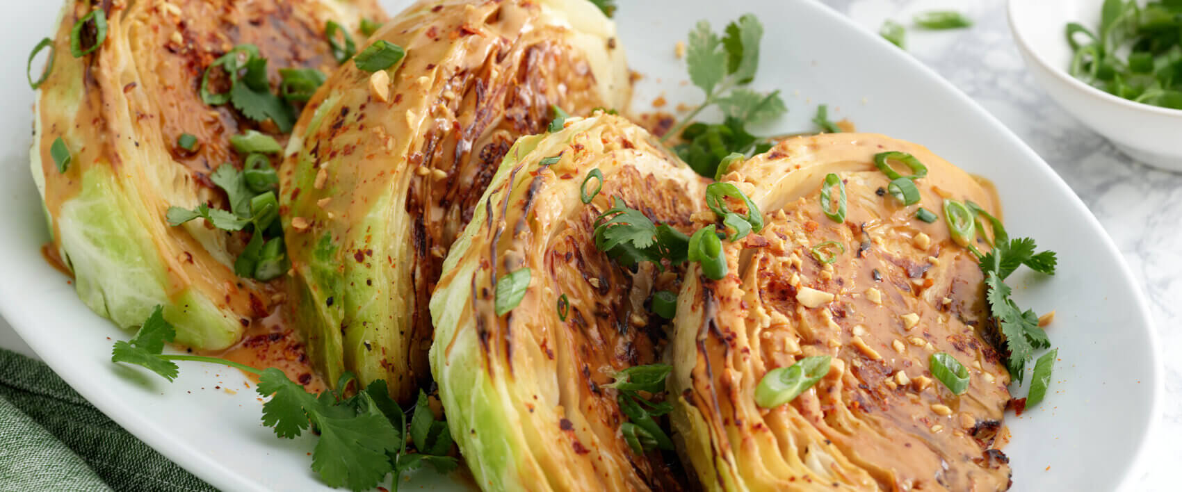 Charred Cabbage with Peanut Sauce — Skippy® Brand