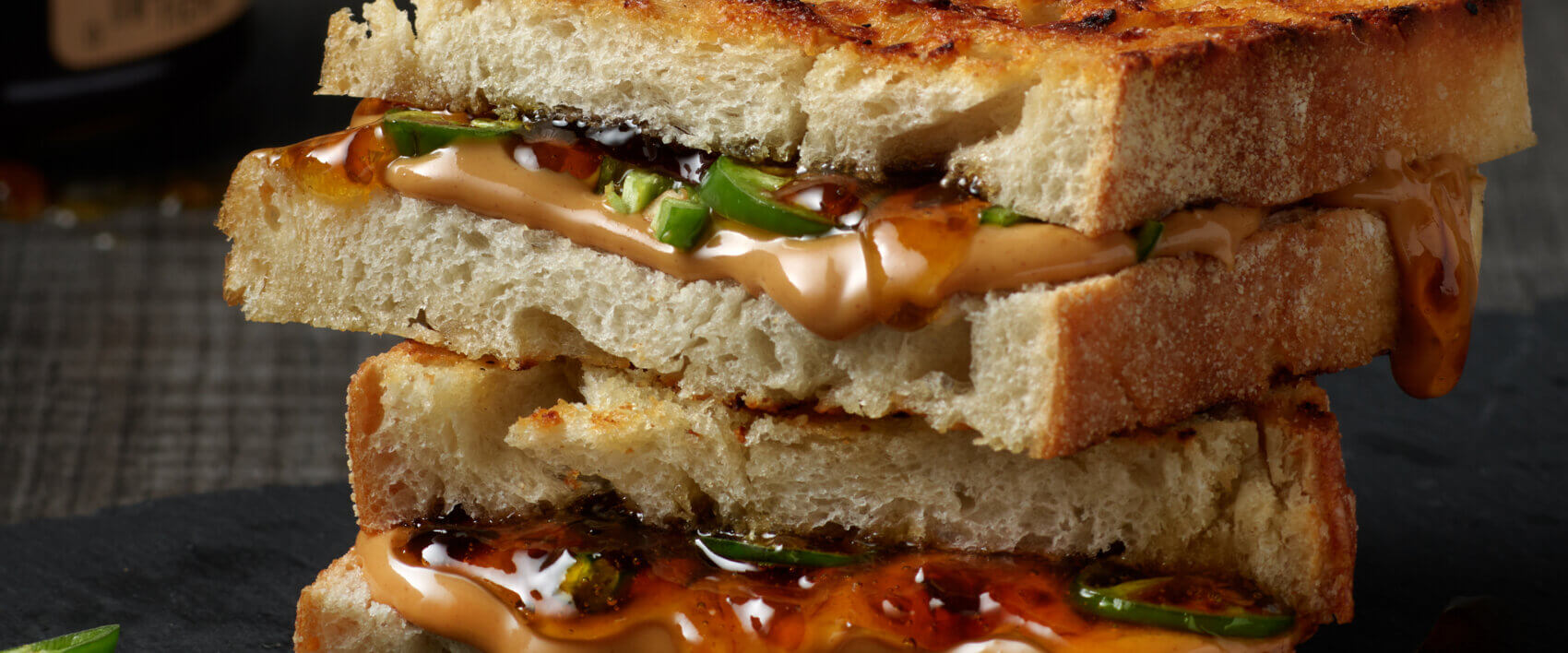 Peanut Butter and Jalapeno Sandwich — Skippy® Brand