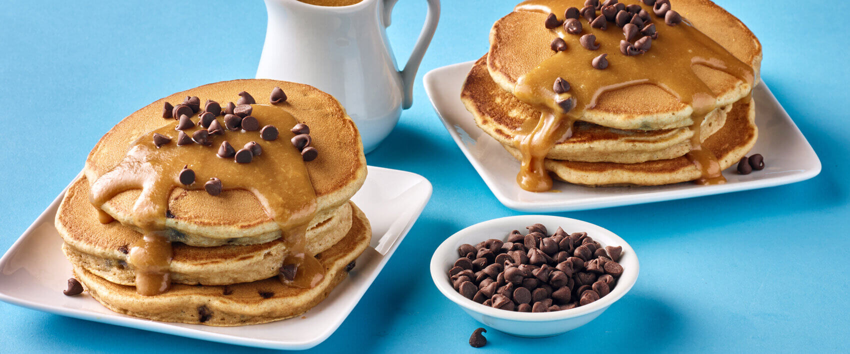 Peanut Butter Chocolate Chip Pancakes — Skippy® Brand