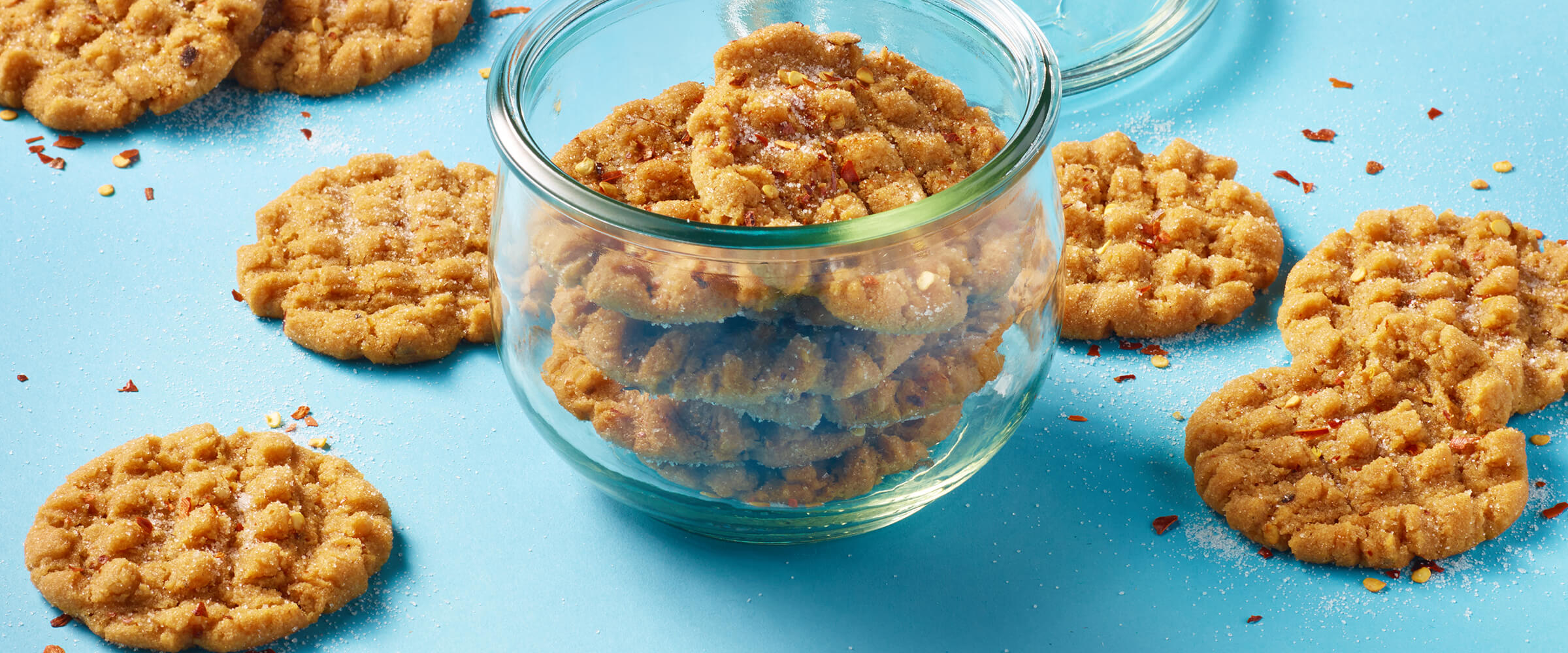 Chili Crisp Peanut Butter Cookies